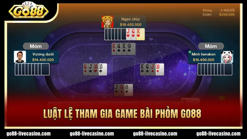 Cần nắm rõ luật chơi bài Phỏm GO88