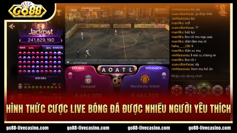 Cược live bóng đá cho phép đặt kèo khi đang diễn ra trận đấu