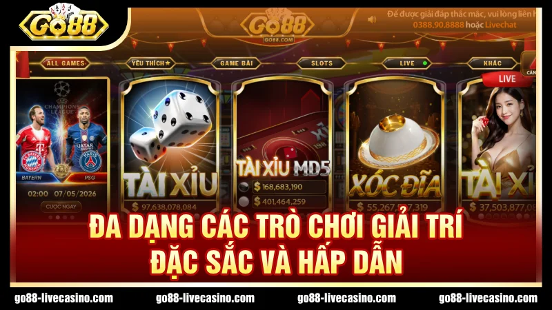 Người chơi dễ dàng chọn lựa sản phẩm theo nhu cầu